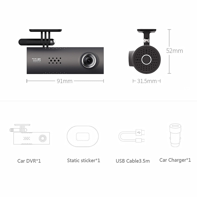 1080P Wi-Fi Smart Dash Cam